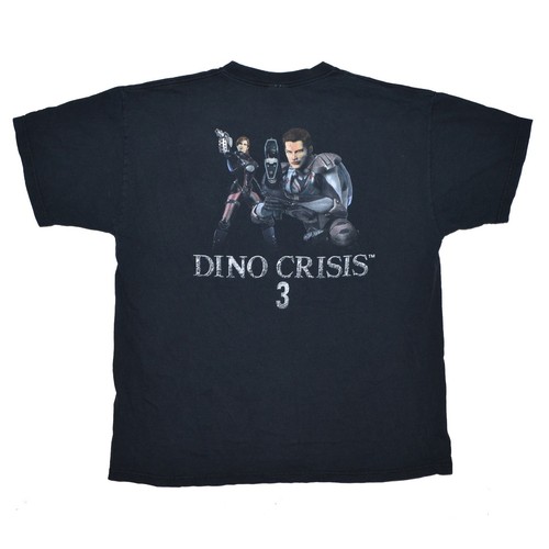 Vintage Dino Crisis 3 Promo T-Shirt size XL Black 2003 Capcom Playstation