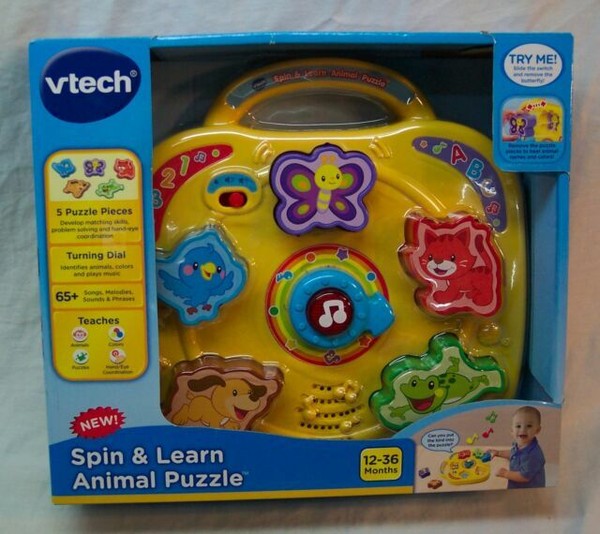 vtech spin & learn animal puzzle