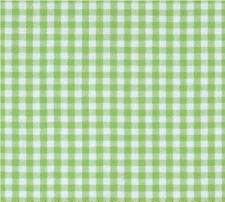 58" Easycare Yarn Dyed 1/4" Gingham Kelly Poly Cotton Fabric by the Yard