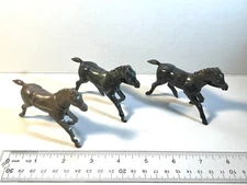 Vintage REL Hard Plastic 60mm horses.  Three total