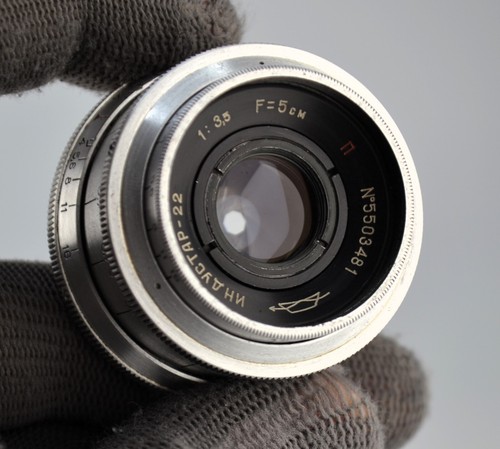 SERVICED 1955 USSR INDUSTAR-22 RIGID SLR LENS f3.5/50 M39 FROM ZENIT-1 (3) - Picture 6 of 8