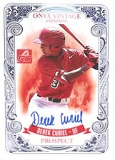 2021 Onyx Vintage Extended #EADC Derek Curiel Blue Signatures