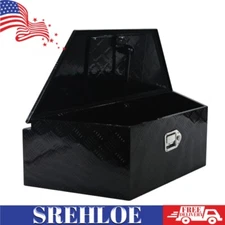 39" Aluminum Trailer Tongue Tool Box Pickup Truck Bed Storage Toolbox W/Lock