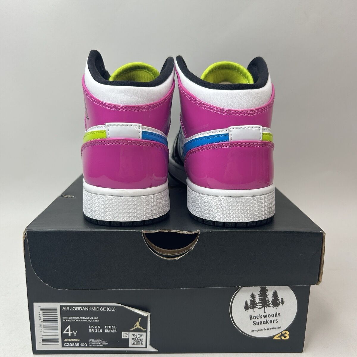 Nike Air Jordan 1 Mid GS SE “Cyber Active Fuchsia” CZ9835 Nike Air Jordan 1 Mid GS SE “Cyber Active Fuchsia” CZ9835