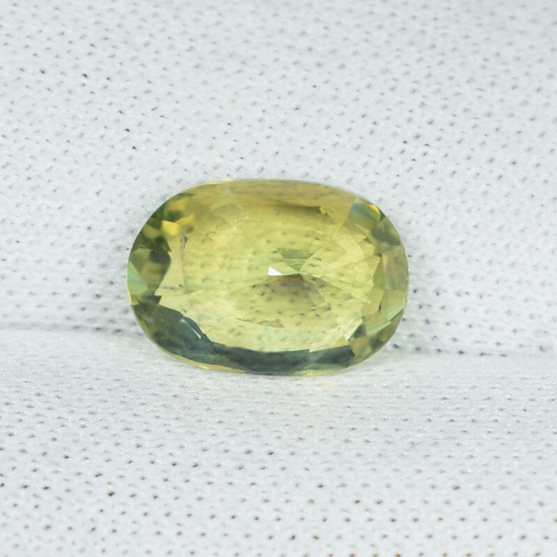 Pierre Précieuse Chrysobéryl 1,09 Ct - Couleur Jaune/vert, Ovale, Qualité AAA - Naturelle Du Sri Lanka