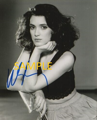 WINONA RYDER #1 SIGNED AUTOGRAPHED 8X10 REPRINT PHOTO MAN CAVE