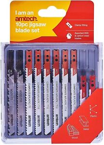 Amtech M1870 Set of 10 Mixed Jigsaw Blades for sale online