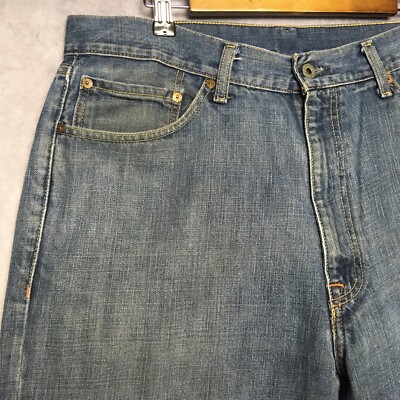 Polo RL Mens Hayden Relaxed Fit Straight Leg Blue Jeans size 36x32