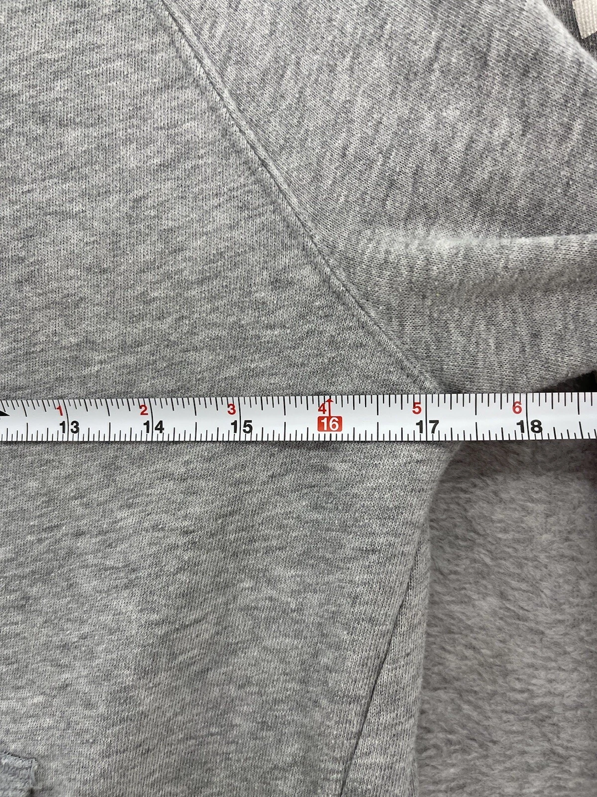 UNDERCOVER Felpa donna Victoria’s Secret tinta unita grigio angelo taglia small tasche con coulisse