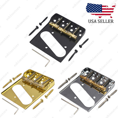 Tele Guitar single Bridge Compensated Brass Saddle Cut-Down Sides For Telecaster