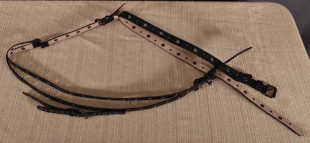 BCBG Leather harness - Black leather size small Collectors piece! Men main image 4