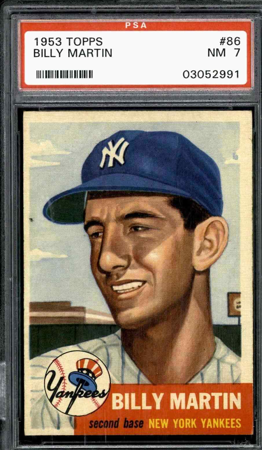 1953 Topps #86 Billy Martin - PSA 7