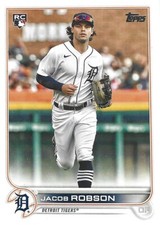 2022 Topps Baseball Rookie Card RC #623 Jacob Robson Detroit Tigers - MLB +