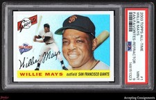 2003 Topps All-Time Fan Favorites Chrome Refractor Willie Mays HOF 257/299 PSA 9