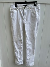 Brooks Brothers Ivory Pants Women  s Size 8 Natalie Fit Straight Leg