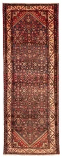3'7" x 9'10" Vintage Hand-knotted Runner Rug Traditional Oriental Wool Carpet