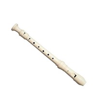 oprano Recorder Flute ABS Plastic Beginner School Musical Instrument White