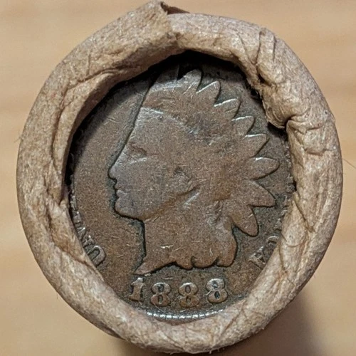 OLD BANK ROLL~UNSEARCHED~I. H. ENDS 1888-G+ (BETTER DATE) & 1898-VG+