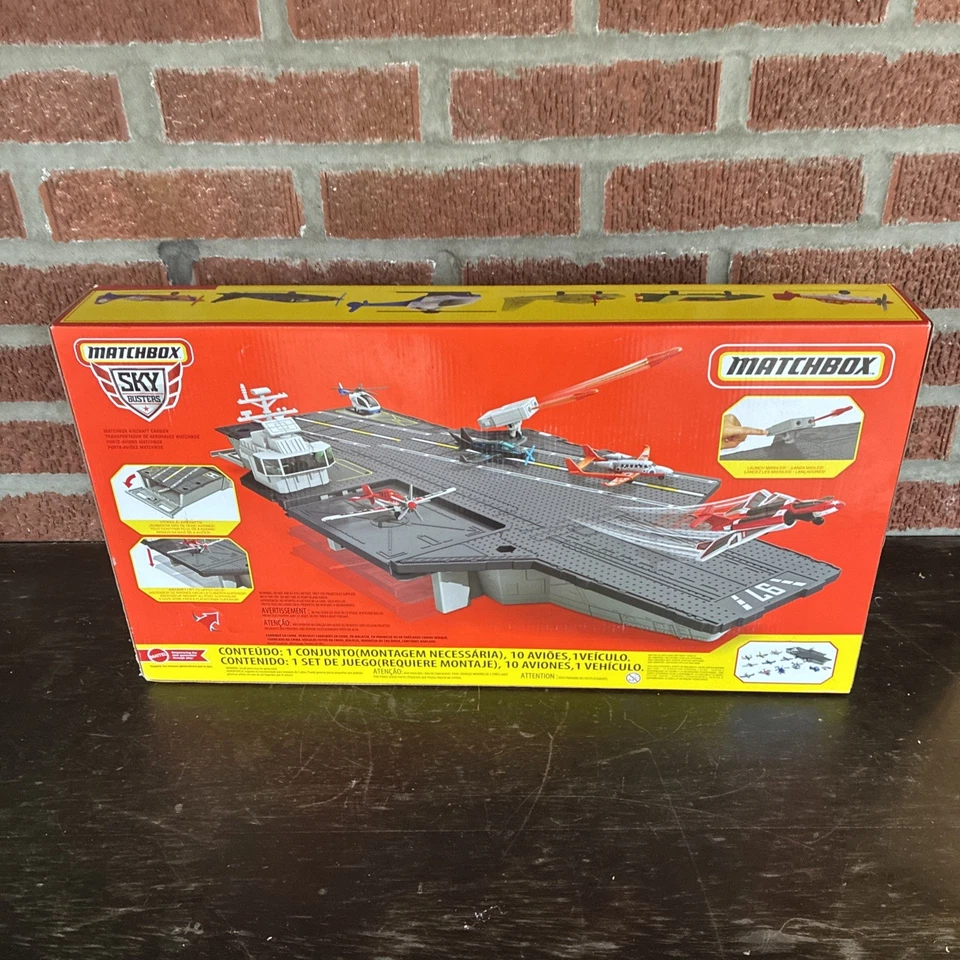 Matchbox 2024 Aircraft Carrier Playset with Launch Missile, Truck, and 10 Planes - Image 4 of 4