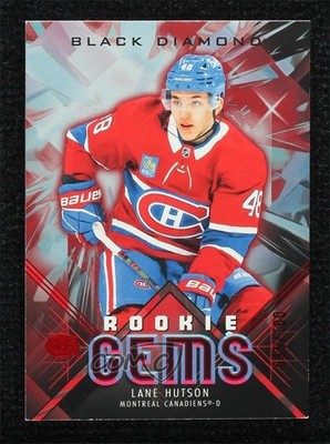 2024 Upper Deck Black Diamond Rookie Gems Red 95/100 Lane Hutson #RG-LH RC 1q2