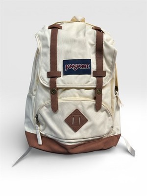 JanSport Cortlandt Laptop Backpack, Cream; Laptop Sleeve-Synthetic Leather brown