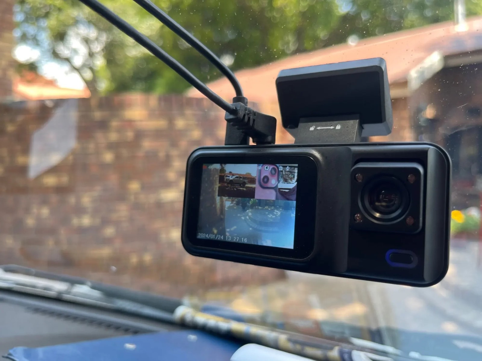 Dashcam WIFI Auto Telecamera per Auto Videocamera Anteriore e Posteriore Nuova - Miniatura 11