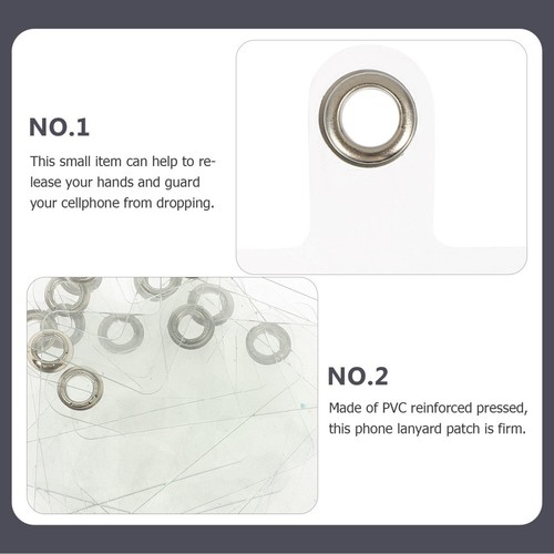 20 Pcs Mobile Phone Lanyard Clip Straps Tether Tab Patches Pads for - 第 8/12 張圖片