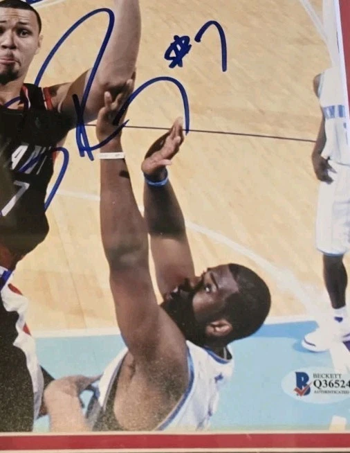 Fotografía autografiada firmada por Brandon Roy Trail Blazers enmarcada mate certificada Foto 4 de 4