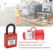 —Socket Lockout Device Waterproof PP Nylon Insulated Electrical Plug Lockout