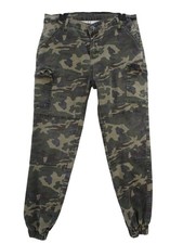 Camouflage Mens Cargo Jogger Pants With Elastic Hem XL Cotton Blend