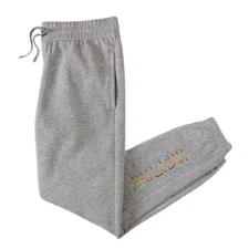 ALDI Gear Men's Gray Jogger Sweatpants L Rainbow Logo Casual