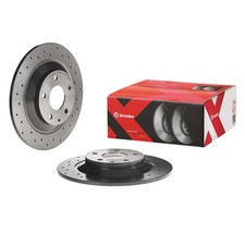 2x BREMBO BREMSSCHEIBEN 303mm GELOCHT VOLL HINTEN VORNE passend für MAZDA CX-30