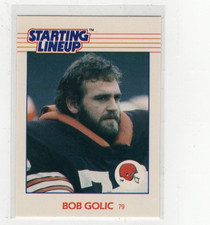 1988 Bob Golic Starting Lineup Card Free Shipping (G1824)