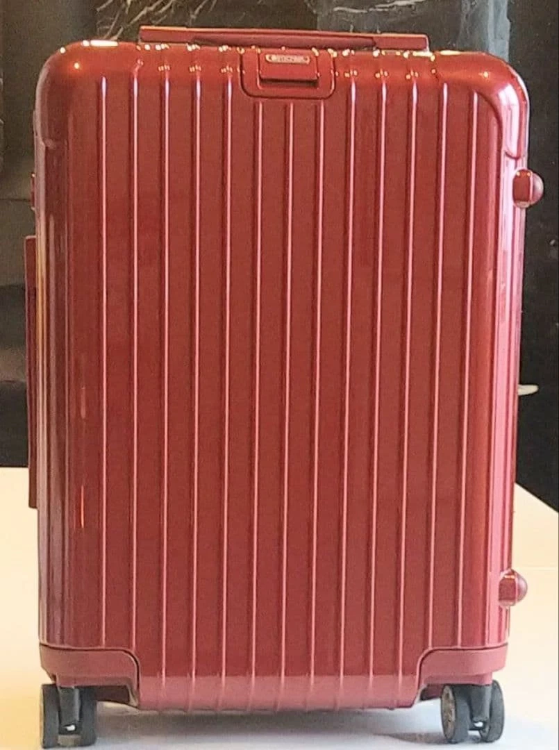 Rimowa Salsa Deluxe Red 4 wheels Carry Case Suitcase USED | eBay