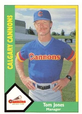 TOM JONES 1990 CMC #450 Manager Calgary Cannons Minor League Baseball Card