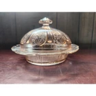 Vintage Anchor Hocking Mayfair Open Rose Pink Depression Glass Candy Dish