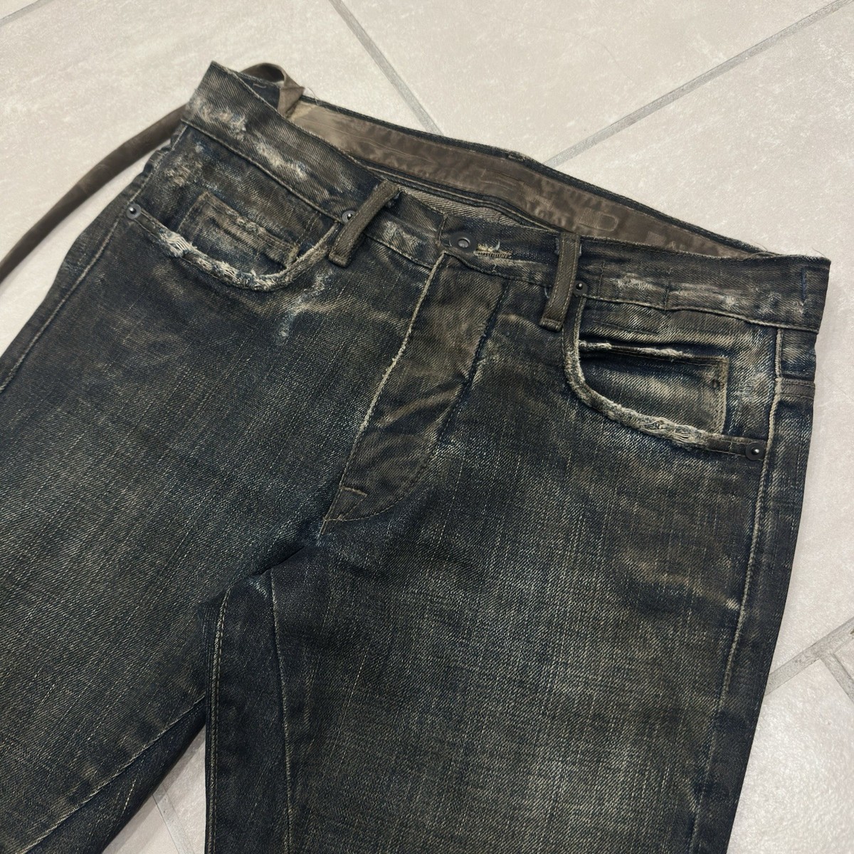 Rick Owens DRKSHDW FW08 Stag Detroit Cut Denim Jeans Size 28 | eBay