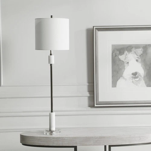 Uttermost Sussex Polished Nickel Buffet Table Lamp - Picture 1 of 7