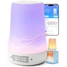 White Noise Sound Machine for Adults  Baby with Night Light, Sunrise Alarm
