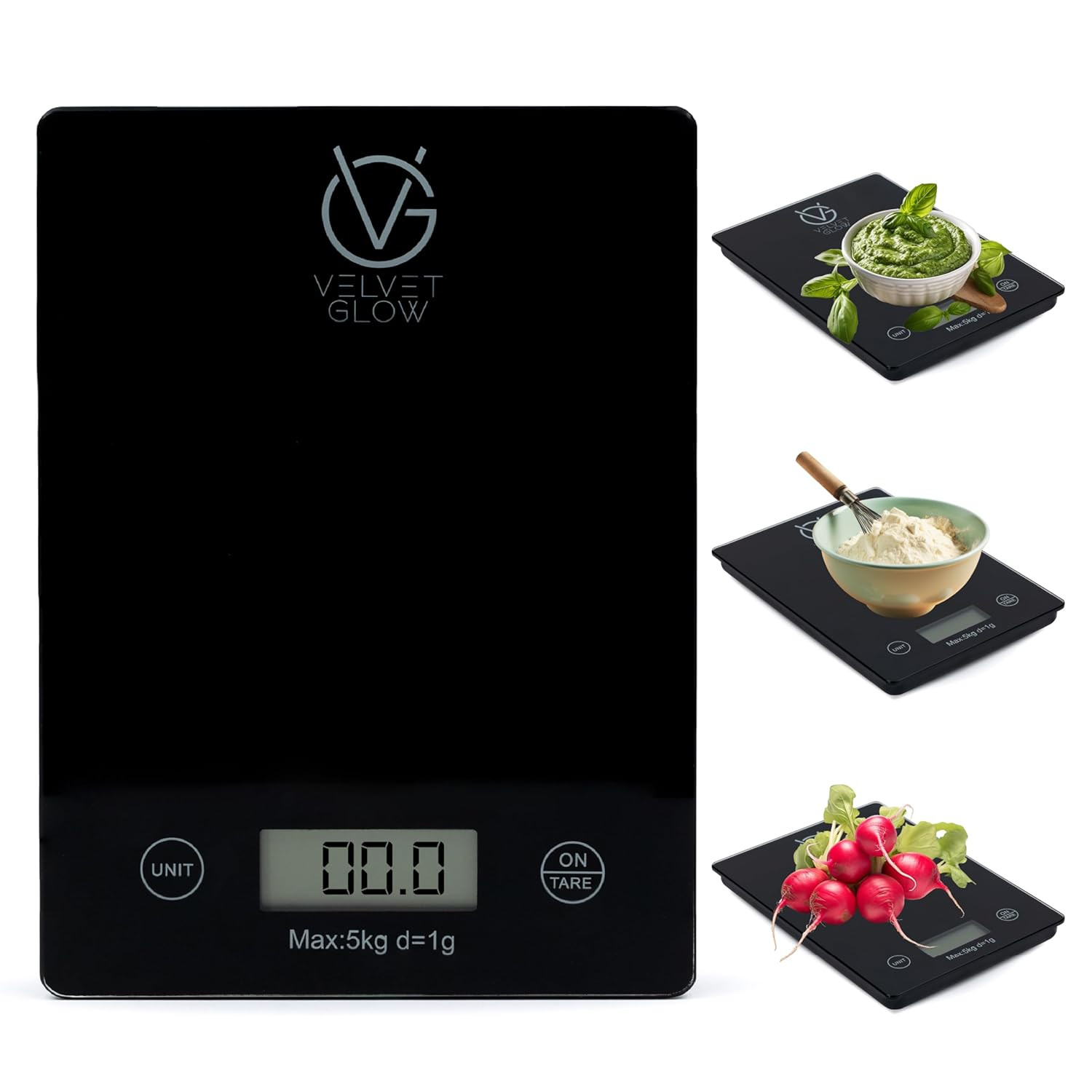 Bilancia Professionale da Cucina 5kg - Design Slim in Acciaio