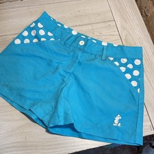 Disney Parks Blue Mickey Shorts White Polka Dots, Girl's Size 10