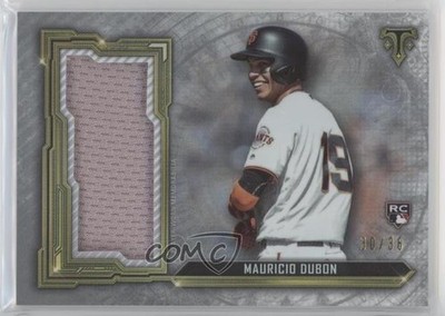 2020 Topps Triple Threads Single Jumbo Relics 30/36 Mauricio Dubon Rookie RC fm0