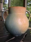 1930 ROSEVILLE EARLAM ARTS & CRAFTS ART POTTERY TWO HANDLE VASE 517-6"