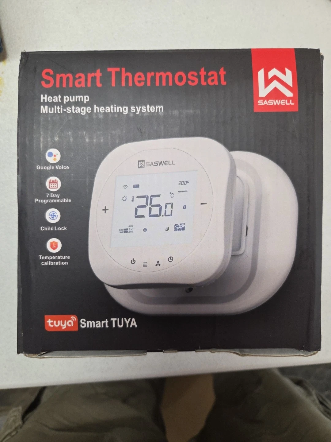 Saswell Smart Thermostat T18BUTW-7-WIYI(TY)