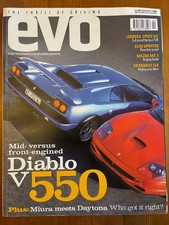 EVO Magazine - Issue 4 February 1999  Diablo vs Ferrari 550, Cerbera, MX5, Elise