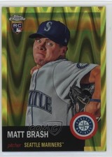2022 Chrome Platinum Anniversary Yellow RayWave Refractor 130/250 Matt Brash 2tj