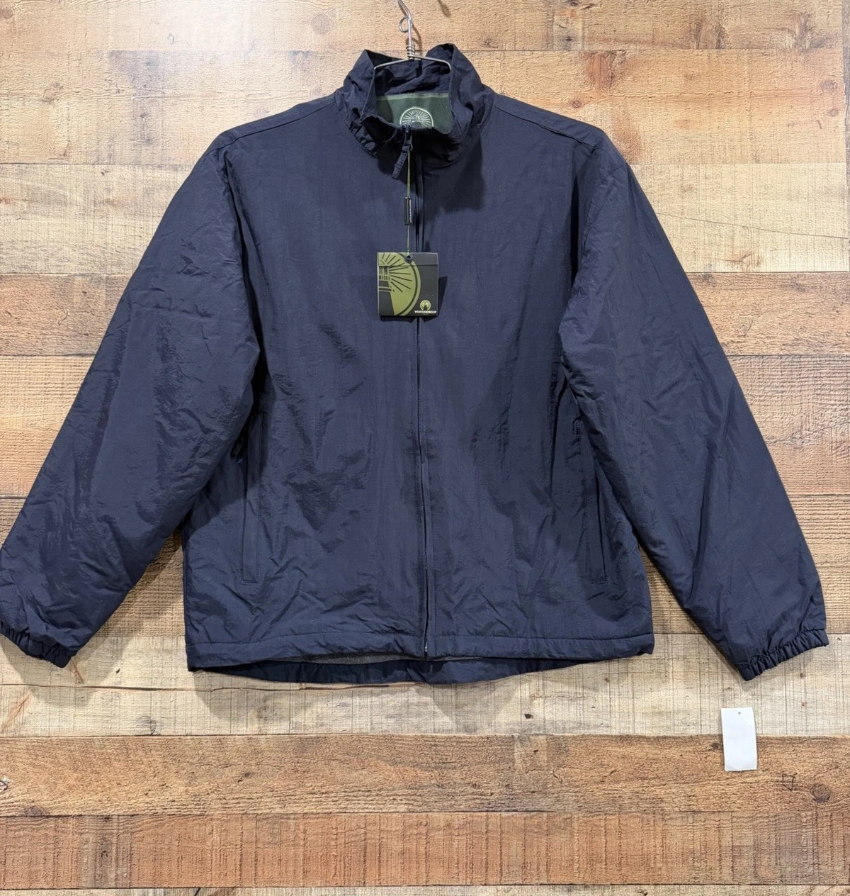 New With Tags Weatherproof Midweight Waterproof Navy Coat Jacket Mens Size Small