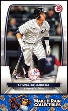 Oswaldo Cabrera 2023 Bowman #32 New York Yankees Rookie RC