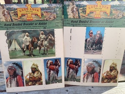 VERY Rare Maier & Frank Denver Native Trading Post Store Display Signs Pair 1937