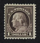 CKStamps: US Stamps Collection Scott#518 $1 Franklin Mint H OG Offset on Back